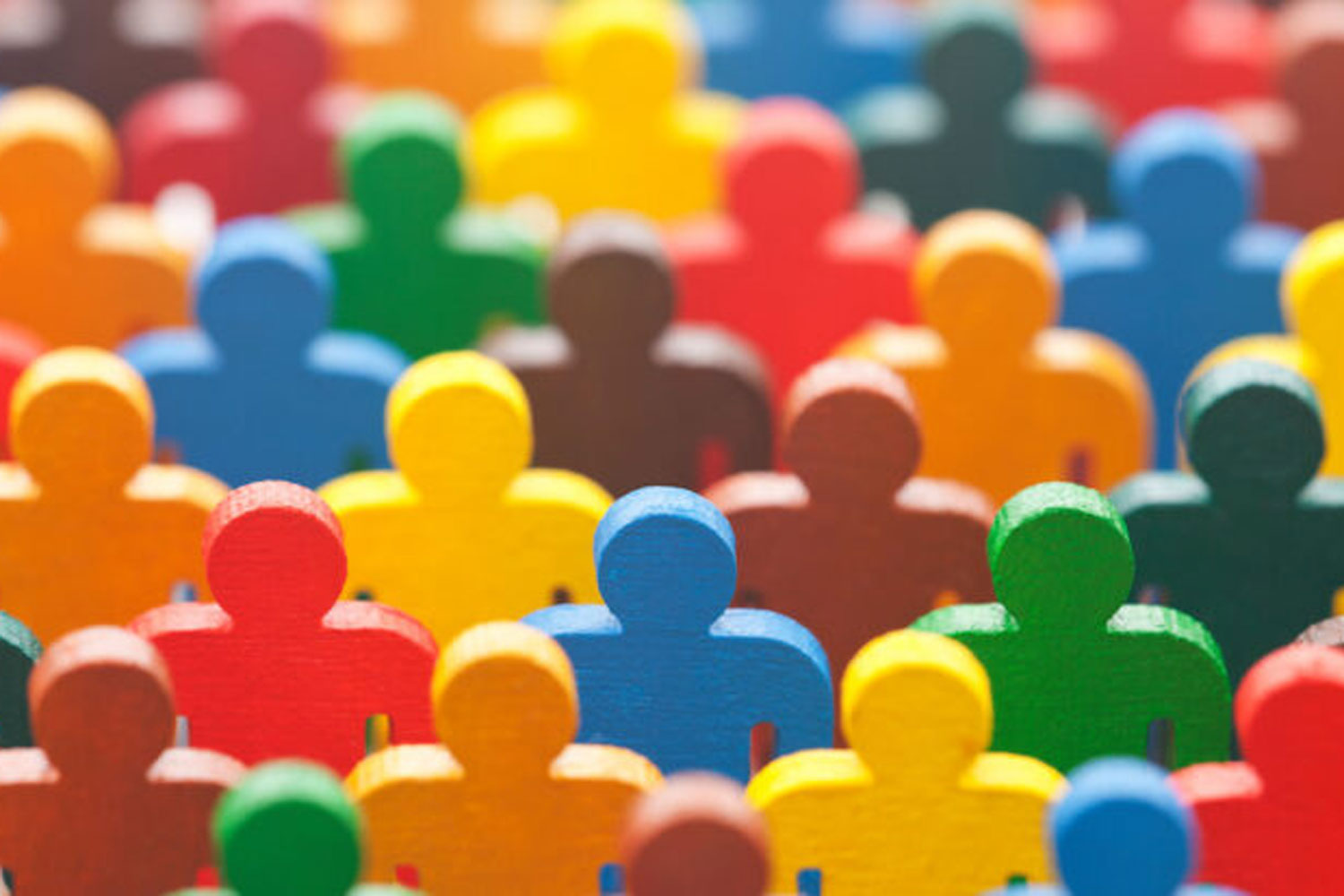 colorful 3D stick figures