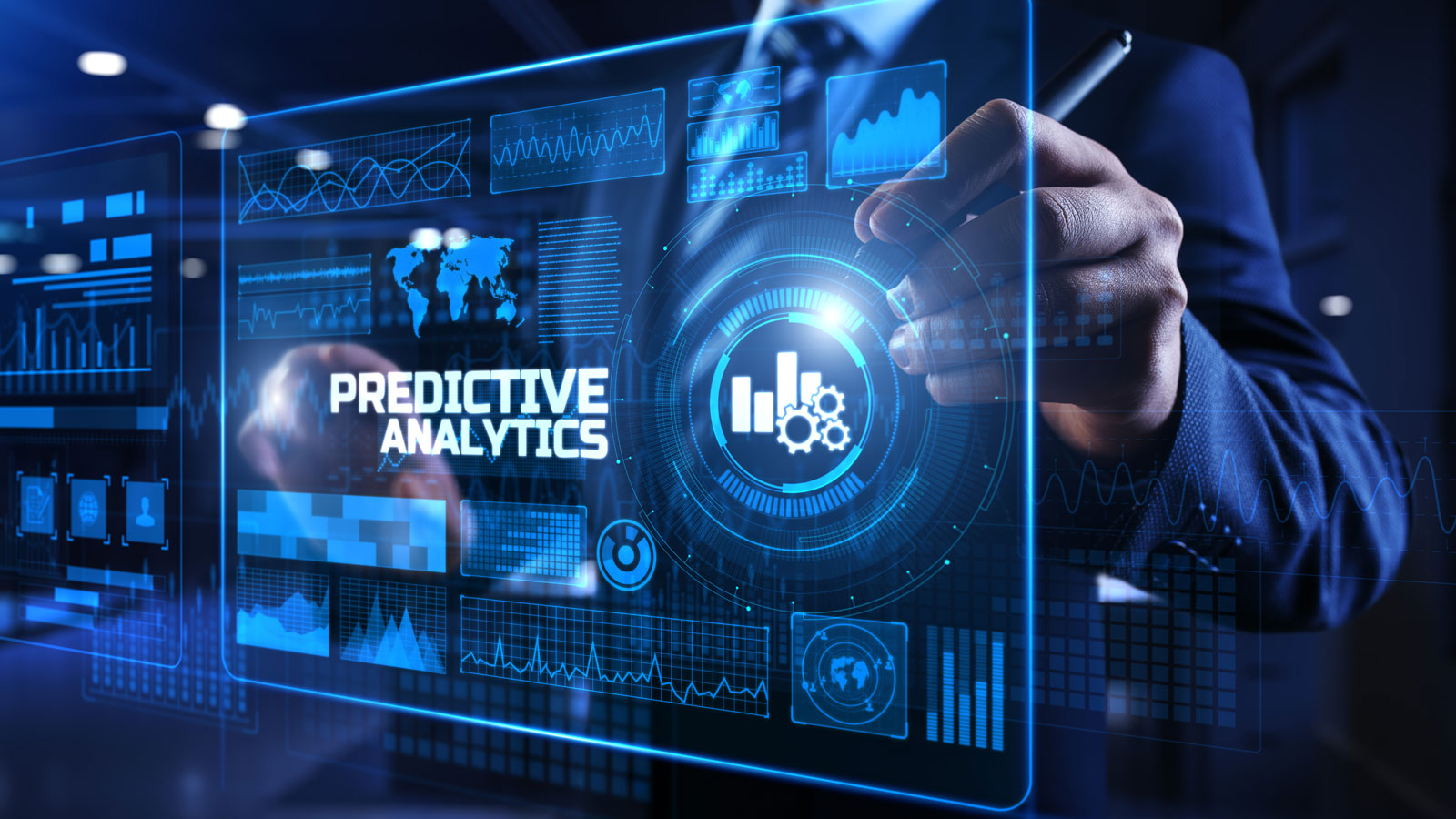 Predictive Analytics stylized image of data predictive analytics