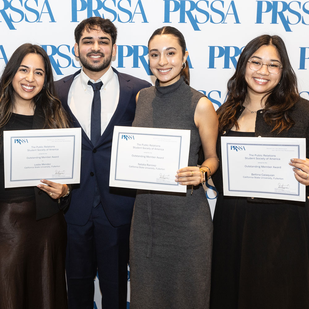 group of students holding certificates at PRSSA ICON 2024 group of students holding certificates at PRSSA ICON 2024