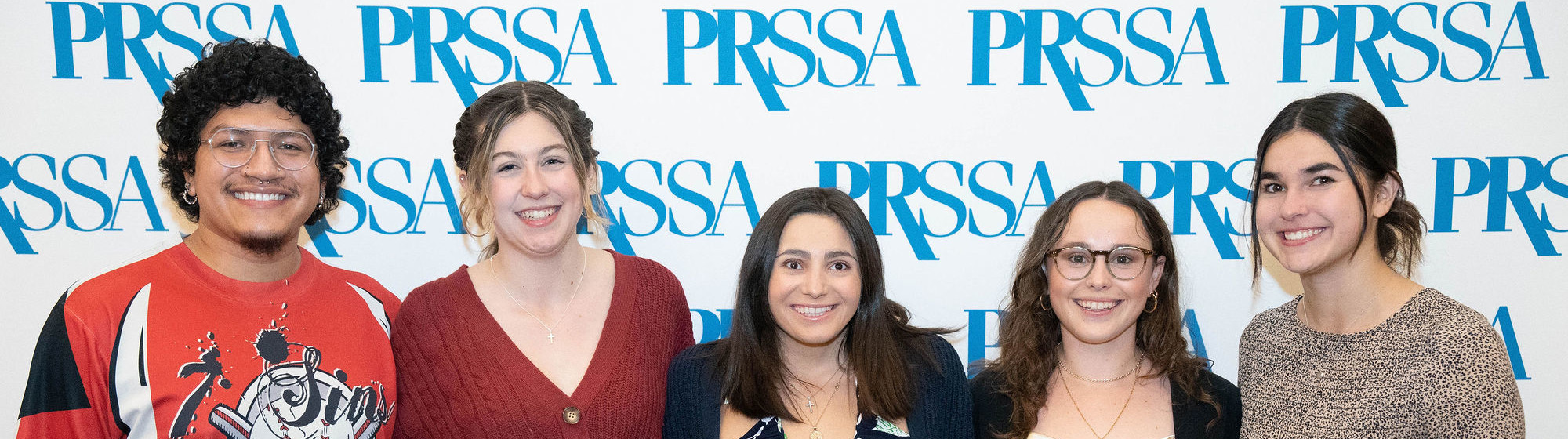 PRSSA members at a formal awards dinner
